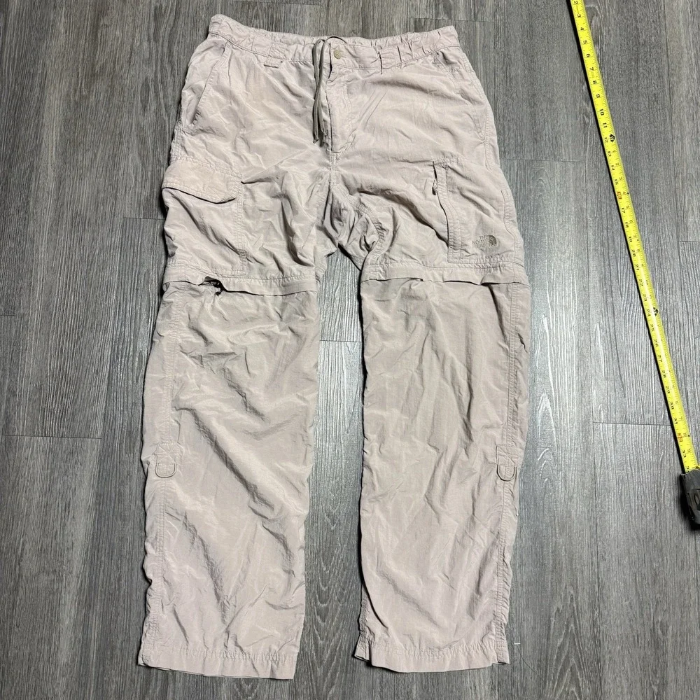 The North Face Convertable Utility Cargo Pants Tan Men's Size L Gorpcore Hiking